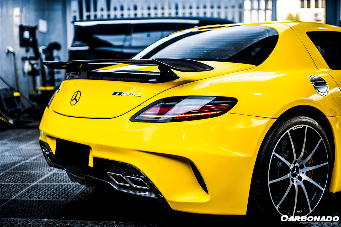 2010-2015 Mercedes Benz W197 SLS AMG BKSS Style Carbon Fiber Trunk Spoiler - Carbonado Aero