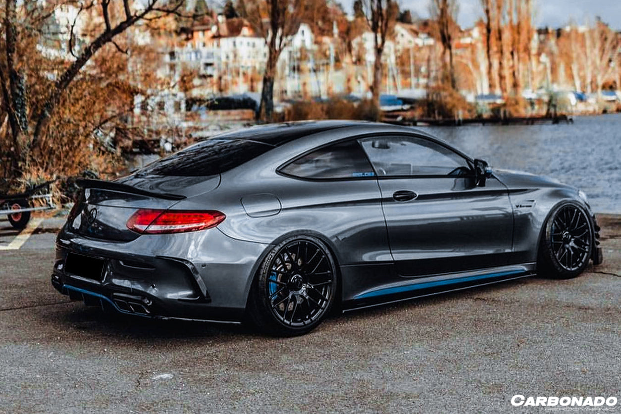 2015-2021 Mercedes Benz C-Class W205 Coupe PS Style Trunk Spoiler - Carbonado