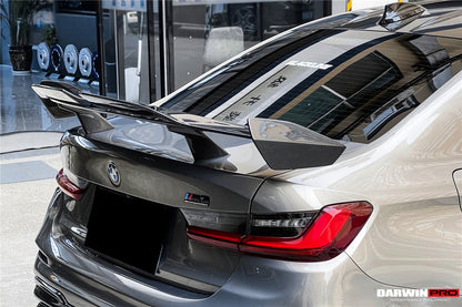 2021-UP BMW M3 G80 G20 BKSSII Style Carbon Fiber Trunk Spoiler - DarwinPRO Aerodynamics