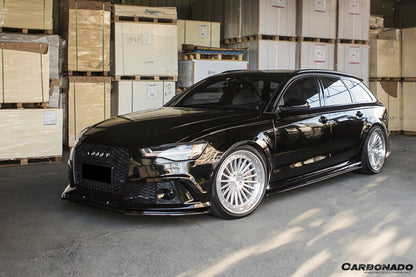 2013-2018 Audi RS6 Avant MN Style Carbon Fiber Side Skirts - Carbonado