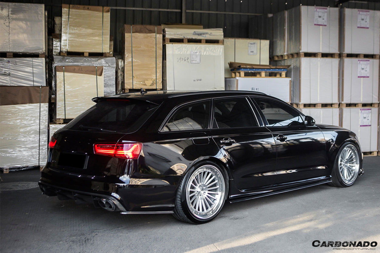 2013-2018 Audi RS6 Avant MN Style Carbon Fiber Side Skirts - Carbonado