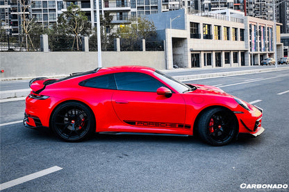 2019-2023 Porsche 911 992 Carrera/S/4/4S/Targa/Cabriolet WP Style Dry Carbon Fiber Side Skirts - Carbonado