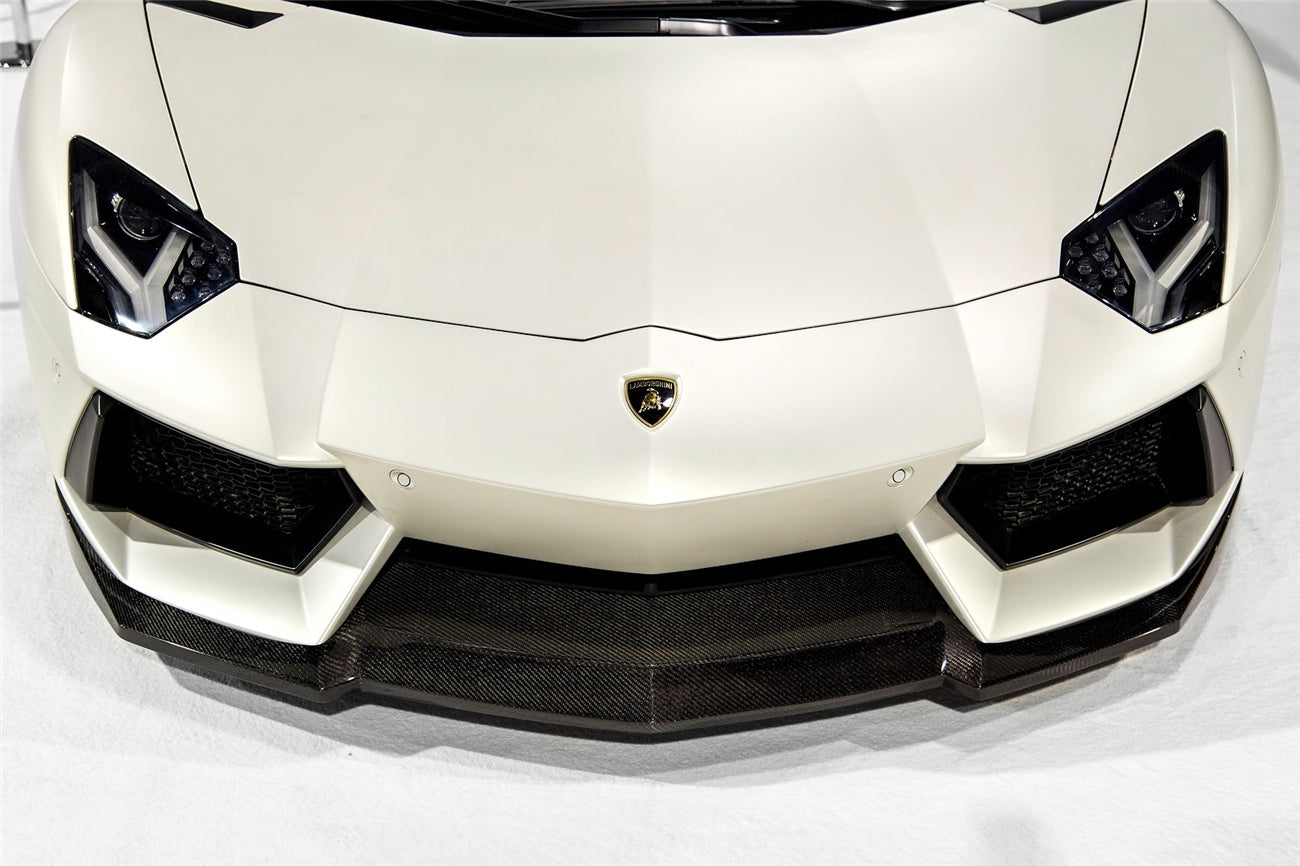 2011-2016 Lamborghini Aventador LP700 Coupe/Roadster DC Style Carbon Fiber Front Lip - Carbonado