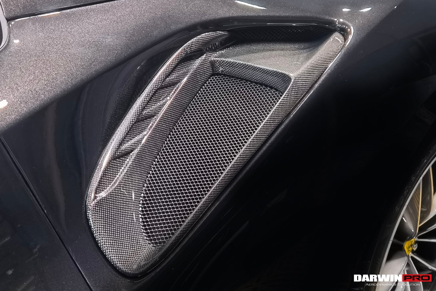 2015-2020 Ferrari 488 GTB/Spyder Pista Style Quarter Panel Side Scoops - DarwinPRO Aerodynamics
