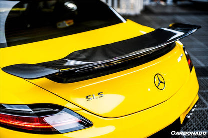 2010-2015 Mercedes Benz W197 SLS AMG BKSS Style Carbon Fiber Trunk Spoiler - Carbonado Aero