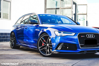 2013-2018 Audi RS6 Avant MN Style Carbon Fiber Side Skirts - Carbonado