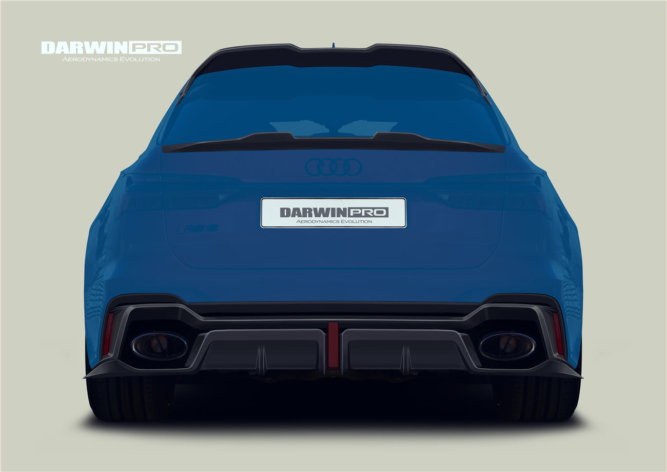 2019-2022 Audi RS6 Avant C8 BKSS Style Rear Diffuser - DarwinPRO Aerodynamics