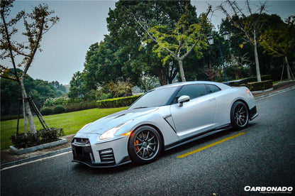 2008-2016 Nissan GTR R35 CBA/DBA NISMO Ver17 Style Front Bumper - Carbonado Aero