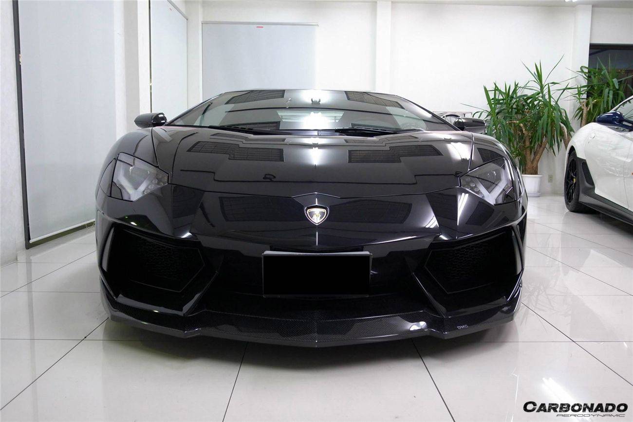 2011-2016 Lamborghini Aventador LP700 Coupe & Roadster DM Style Carbon Fiber Front Lip - Carbonado