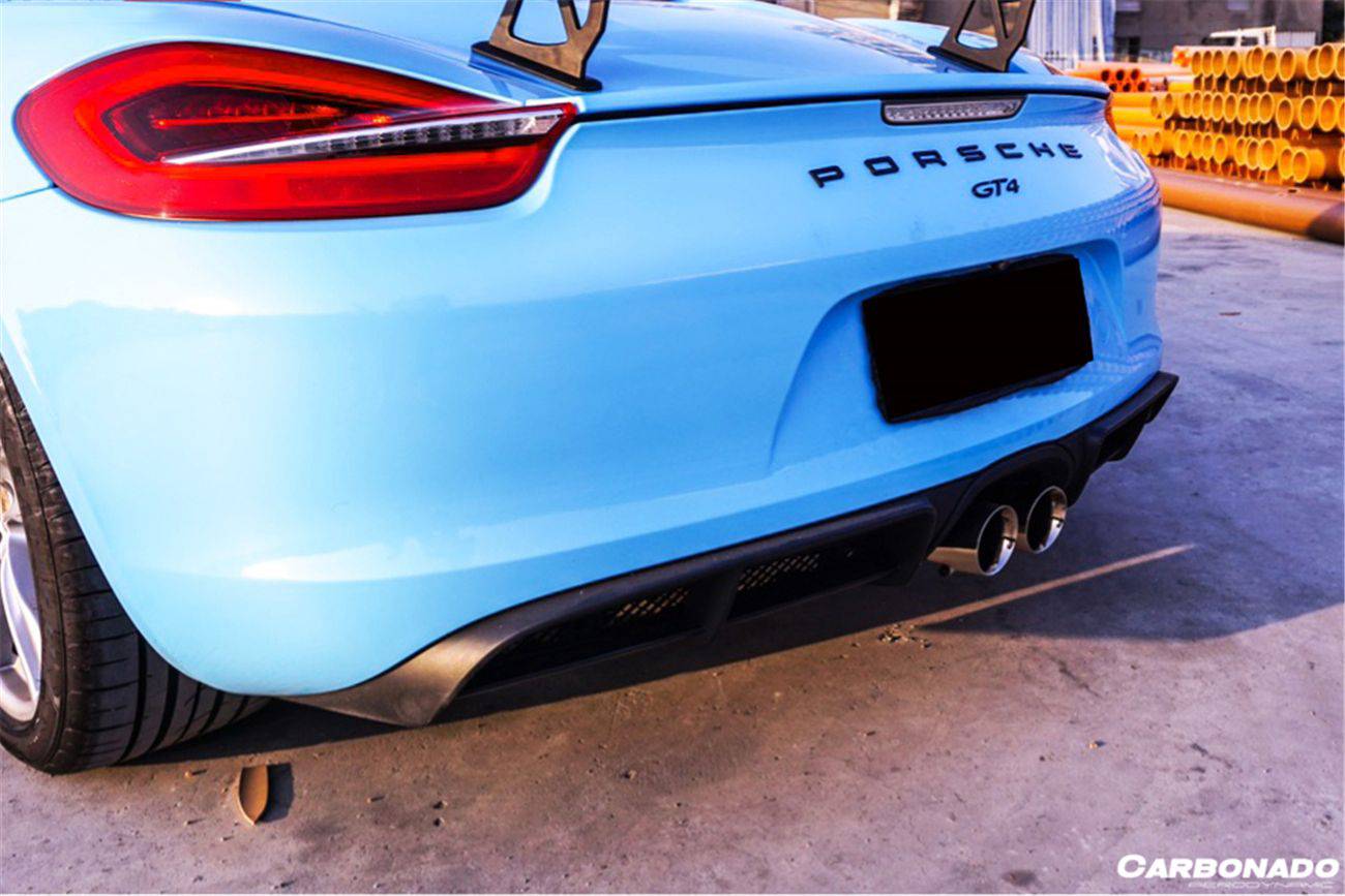 2012-2016 Porsche 981 Boxster/Cayman GT4 Style Rear Diffuser - Carbonado Aero