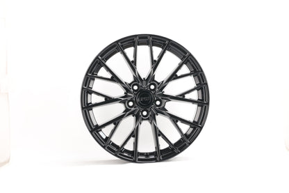 E036 Gloss Black 18x8.5 ET34 5x112 – (Square Set of 4)