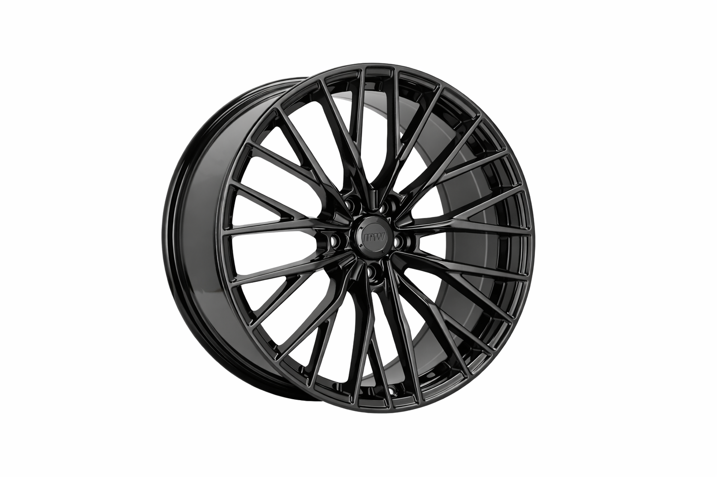 E036 Gloss Black 18x8.5 ET34 5x114.3 – (Square Set of 4)
