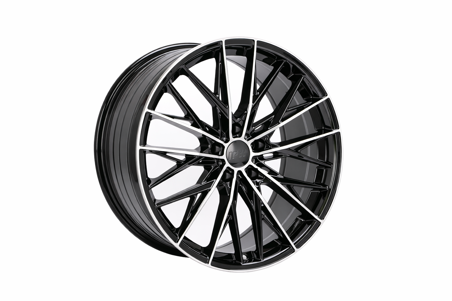 E038 Black Machined Face 18x8.5 ET38 5x112 – (Square Set of 4)