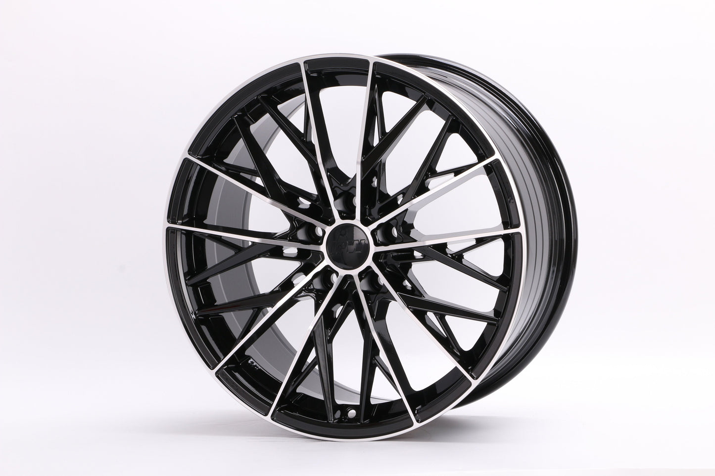 E038 Black Machined Face 18x8.5 ET38 5x112 – (Square Set of 4)