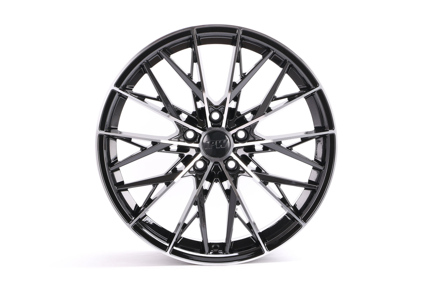 E038 Black Machined Face 18x8.5 ET38 5x112 – (Square Set of 4)