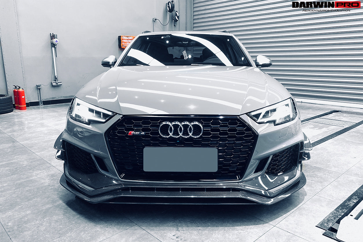 2017-2019 Audi RS4 B9 BKSS Style Front Canards - DarwinPRO Aerodynamics
