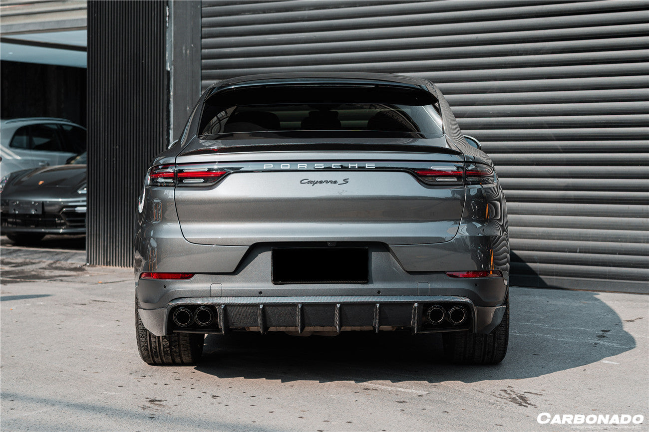 2019-2022 Porsche 959.1 Cayenne S/E-Hybrid OD Style Rear Lip - Carbonado