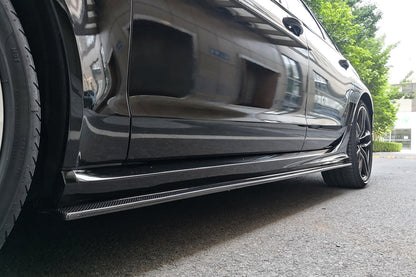 2013-2018 Audi RS6 Avant MN Style Carbon Fiber Side Skirts - Carbonado