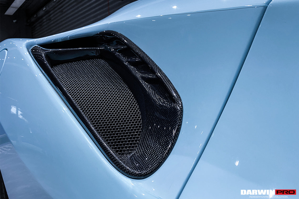 2015-2020 Ferrari 488 GTB/Spyder Pista Style Quarter Panel Side Scoops - DarwinPRO Aerodynamics