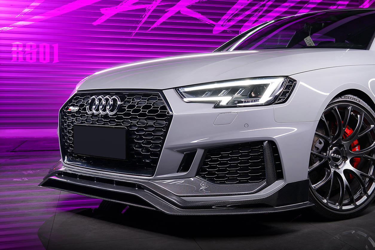 2017-2019 Audi RS4 B9 BKSS Style Front Lip - DarwinPRO Aerodynamics