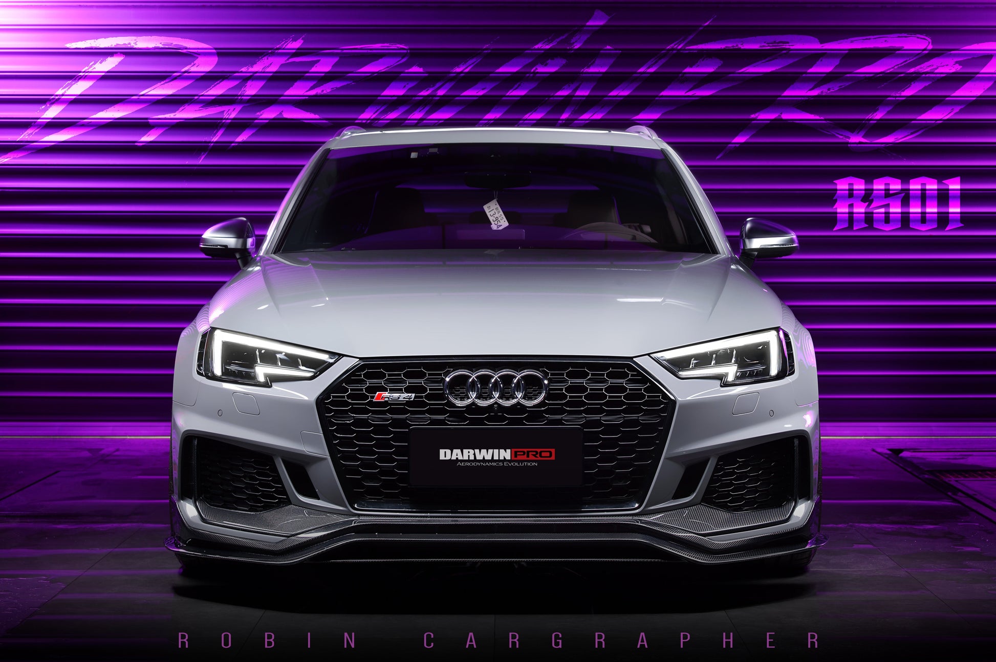 2017-2019 Audi RS4 B9 BKSS Style Front Lip - DarwinPRO Aerodynamics