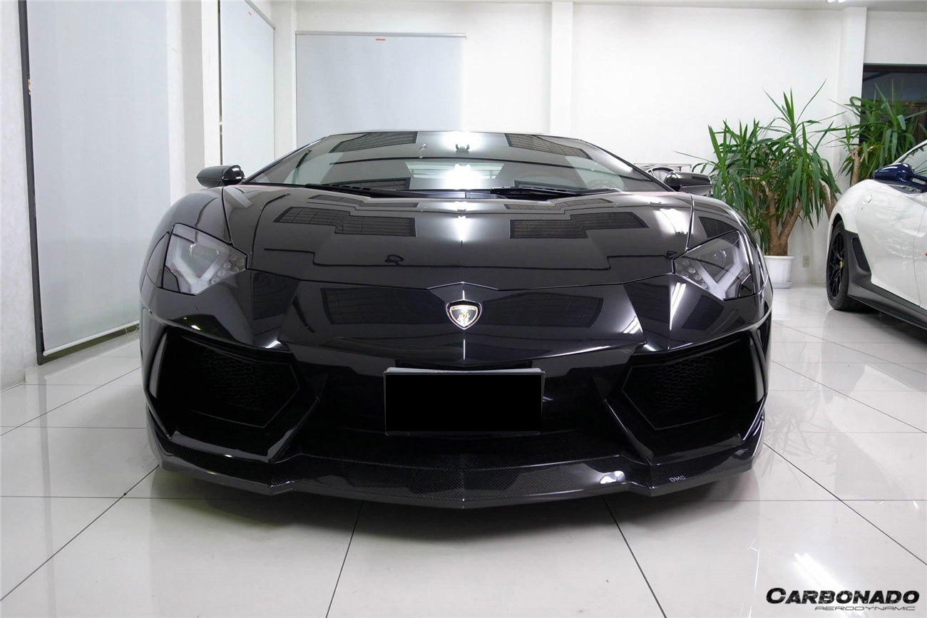 2011-2016 Lamborghini Aventador LP700 Coupe/Roadster DC Style Carbon Fiber Front Lip - Carbonado