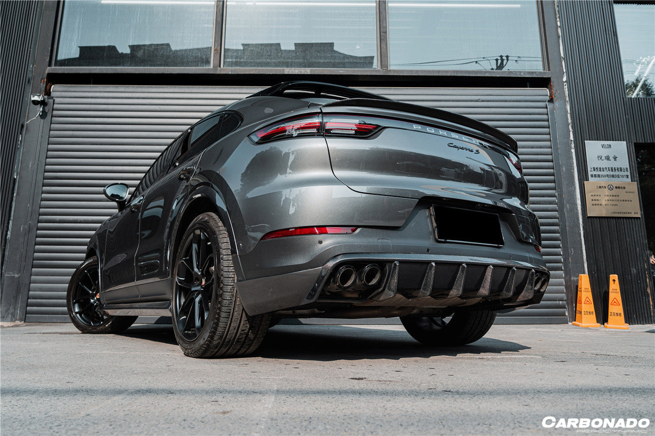 2019-2022 Porsche 959.1 Cayenne S/E-Hybrid OD Style Rear Lip - Carbonado