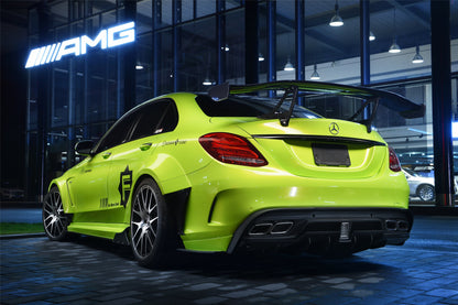 2015-2021 Mercedes Benz C-Class W205 Sedan IMP Performance Carbon Fiber Trunk Spoiler - DarwinPRO Aerodynamics