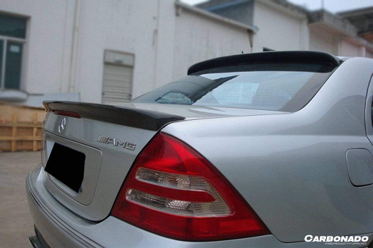 2001-2007 Mercedes Benz W203 C Class BS Style Trunk Spoiler - Carbonado