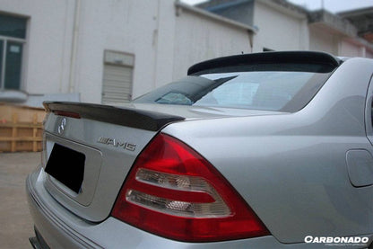 2001-2007 Mercedes Benz W203 C Class BS Style Trunk Spoiler - Carbonado