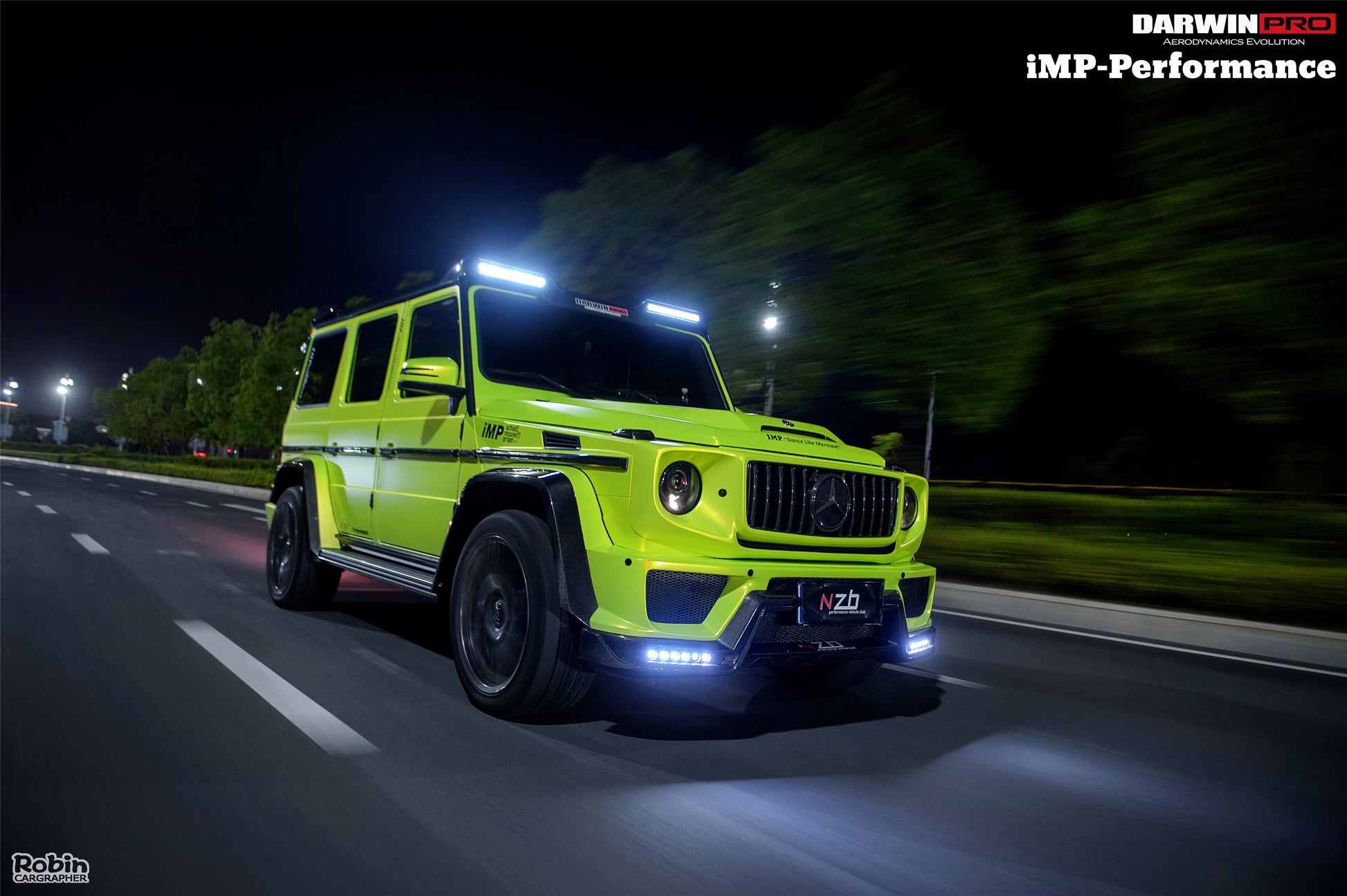 2006-2018 Mercedes Benz W463 G Class Wagon IMP Performance Front Roof Spoiler - DarwinPRO Aerodynamics