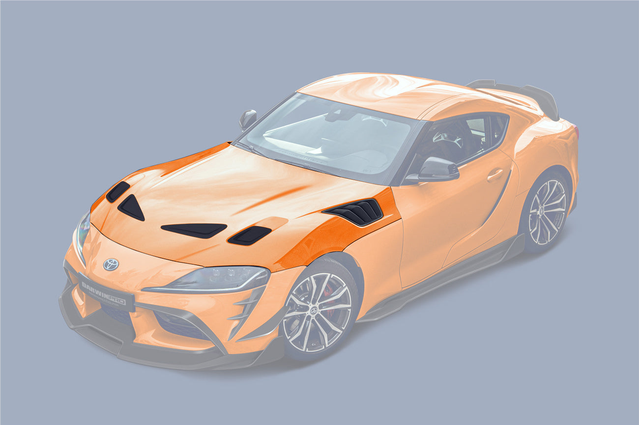 2019-UP Toyota GR Supra (J29/DB) A90 A91 BKSS Style Carbon Fiber Hood - DarwinPRO Aerodynamics