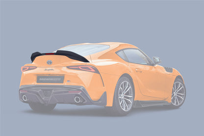 2019-UP Toyota GR Supra (J29/DB) A90 A91 BKSS Style Carbon Fiber Trunk Spoiler w/ LED Light - DarwinPRO Aerodynamics