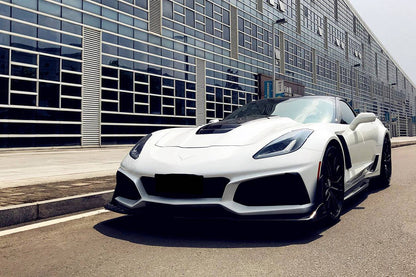 2013-2019 Corvette Z06 Grandsport ZR1 Style Front Conversion Body Kit - Carbonado