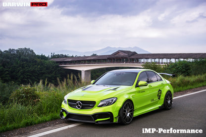 2015-2021 Mercedes Benz W205 C63/S AMG Sedan IMP Performance Partial Carbon Fiber front bumper - DarwinPRO Aerodynamics