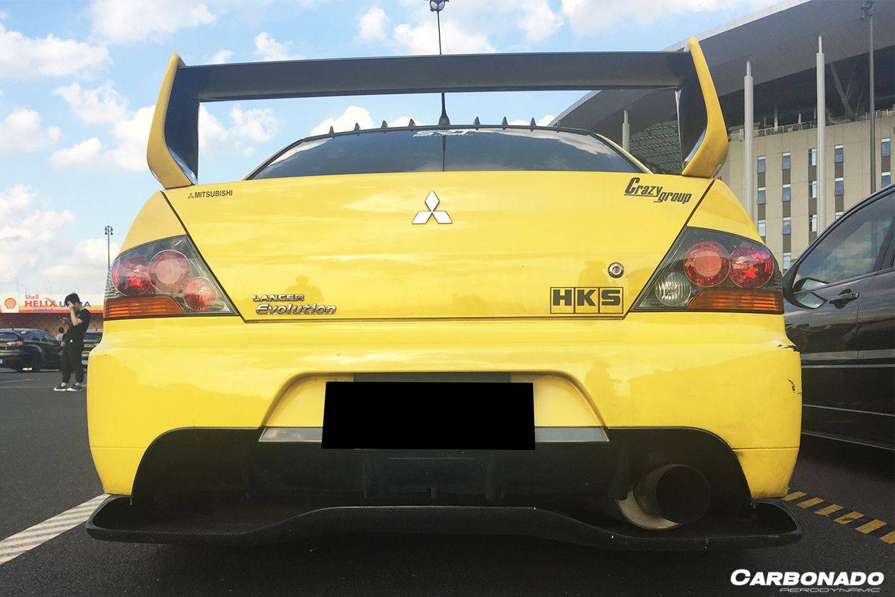 2003-2006 Mitsubishi Evolution 7/8/9 VTX Carbon Fiber Rear Diffuser - Carbonado Aero