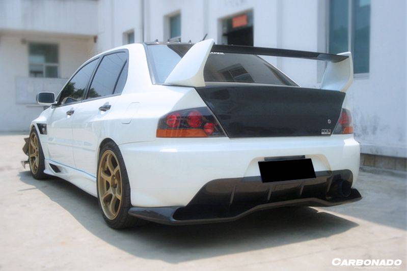 2003-2006 Mitsubishi Evolution 7/8/9 VTX Carbon Fiber Rear Diffuser - Carbonado