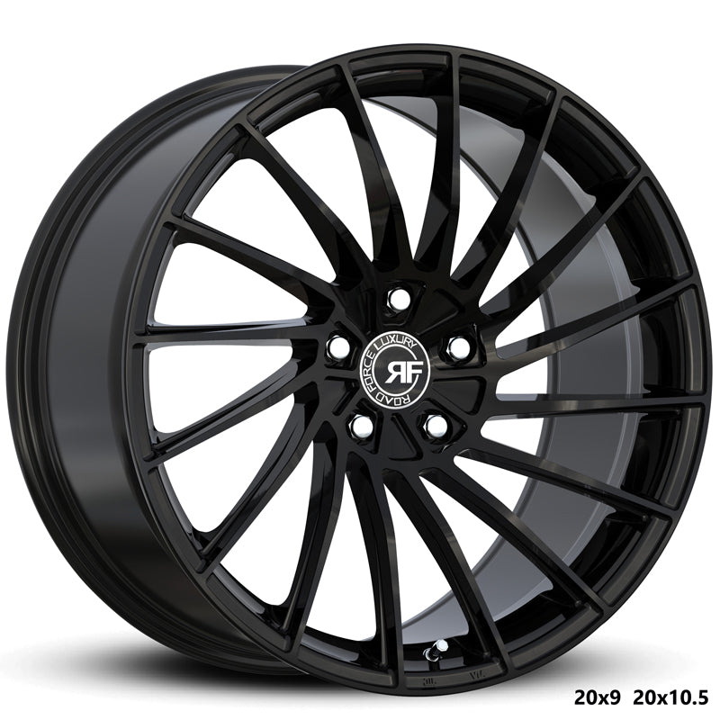 20" Road Force RFF3 Gloss Black 5x130 (Set of 4)