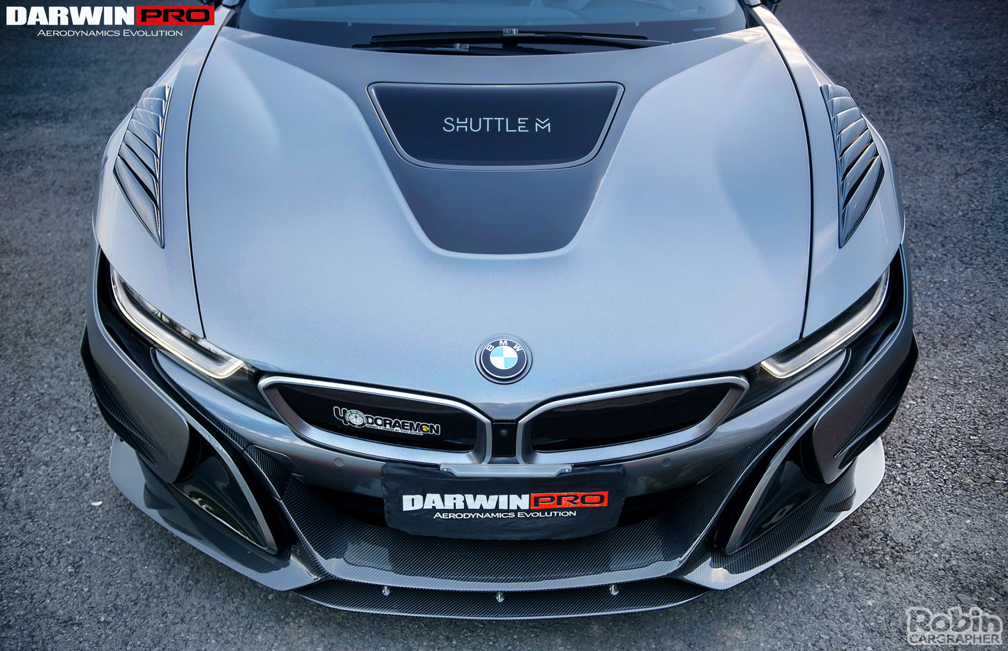 2014-2018 BMW i8 BZK Carbon Fiber Front Fender Vents - DarwinPRO Aerodynamics