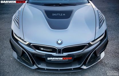 2014-2018 BMW i8 BZK Carbon Fiber Front Fender Vents - DarwinPRO Aerodynamics
