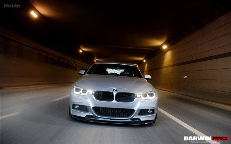 2011-2019 BMW 3 Series F30/F35 M-Tech GV Style Carbon Fiber Front Lip - DarwinPRO Aerodynamics