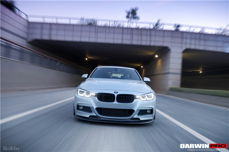 2011-2019 BMW 3 Series F30/F35 M-Tech GV Style Carbon Fiber Front Lip - DarwinPRO Aerodynamics