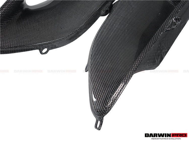 2015-2020 Ferrari 488 GTB/Spyder Dry Carbon Fiber Rear Light Satellite Covers - DarwinPRO Aerodynamics