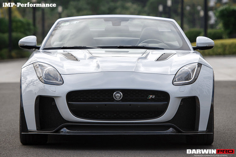 2013-2017 Jaguar F-Type Coupe/Convertible IMP Performance Partial Carbon Fiber Front Bumper w/ Lip - DarwinPRO Aerodynamics