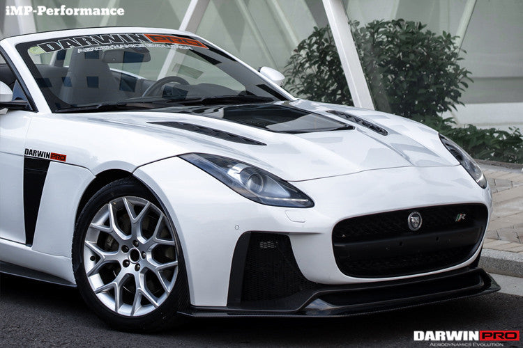 2013-2017 Jaguar F-Type Coupe/Convertible IMP Performance Partial Carbon Fiber Front Bumper w/ Lip - DarwinPRO Aerodynamics