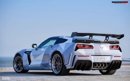 2013-2017 Corvette C7 Z51 BKSS Style Fiber Reinforce Ploymer Wide Rear Fender - DarwinPRO Aerodynamics
