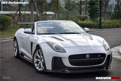2013-2017 Jaguar F-Type Coupe/Convertible IMP Performance Partial Carbon Fiber Front Bumper w/ Lip - DarwinPRO Aerodynamics