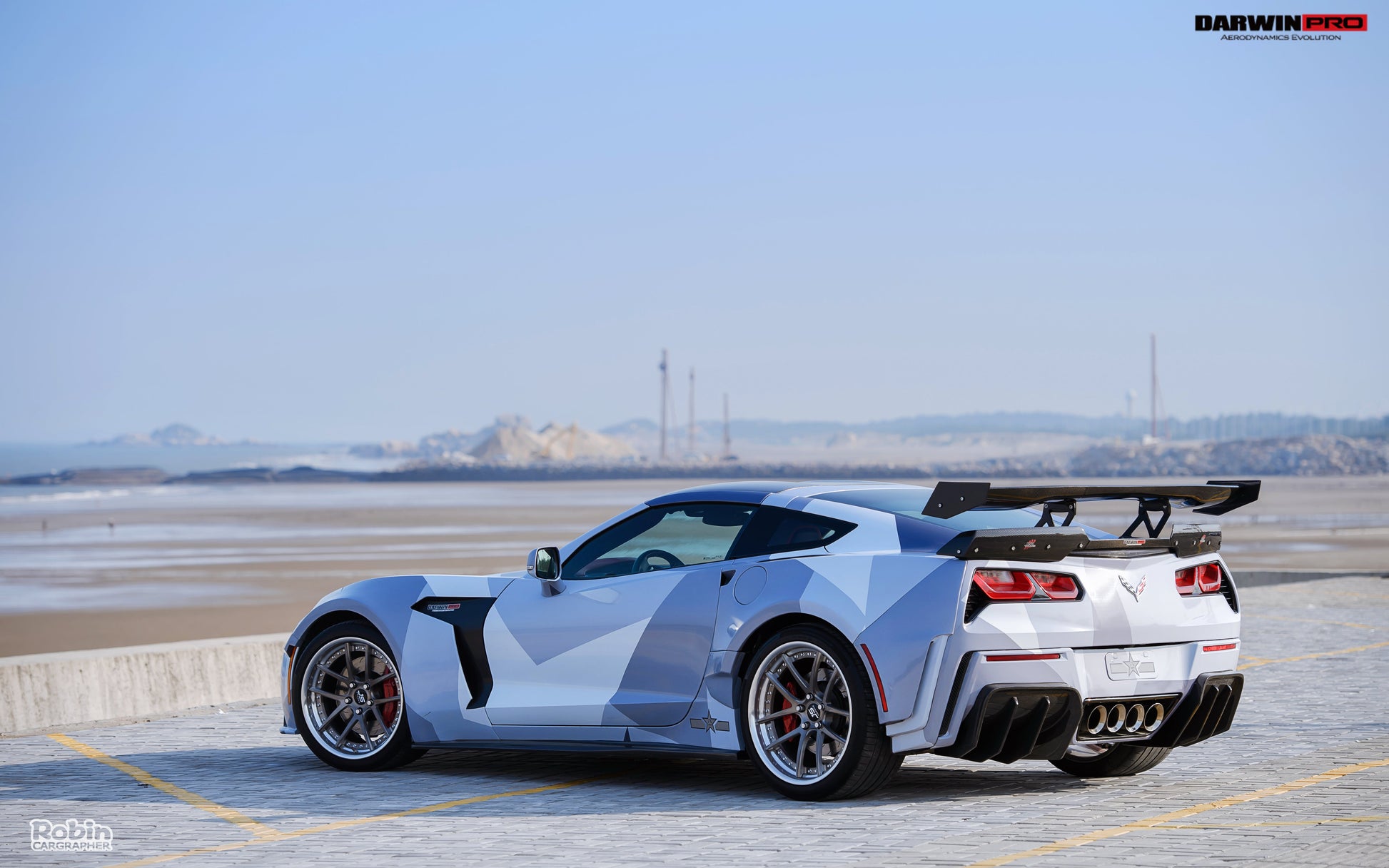 2013-2019 Corvette C7 Z51 Grandsport Z06  BKSS Style Rear Diffuser - DarwinPRO Aerodynamics