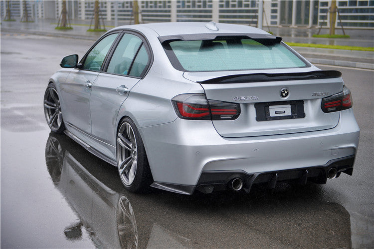 2011-2019 BMW 3 Series F30/F35 M-Tech GV Carbon Fiber Rear Caps - DarwinPRO Aerodynamics