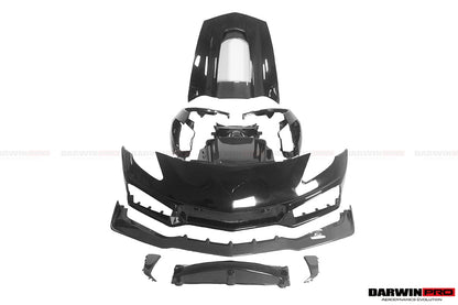 2013-2019 Corvette C7 Z51  ZR1-Style Front Conversion Body Kit - DarwinPRO Aerodynamics